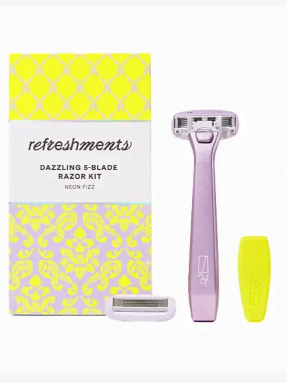 Neon Fizz 5-Blade Kids Razor Kit - NWT